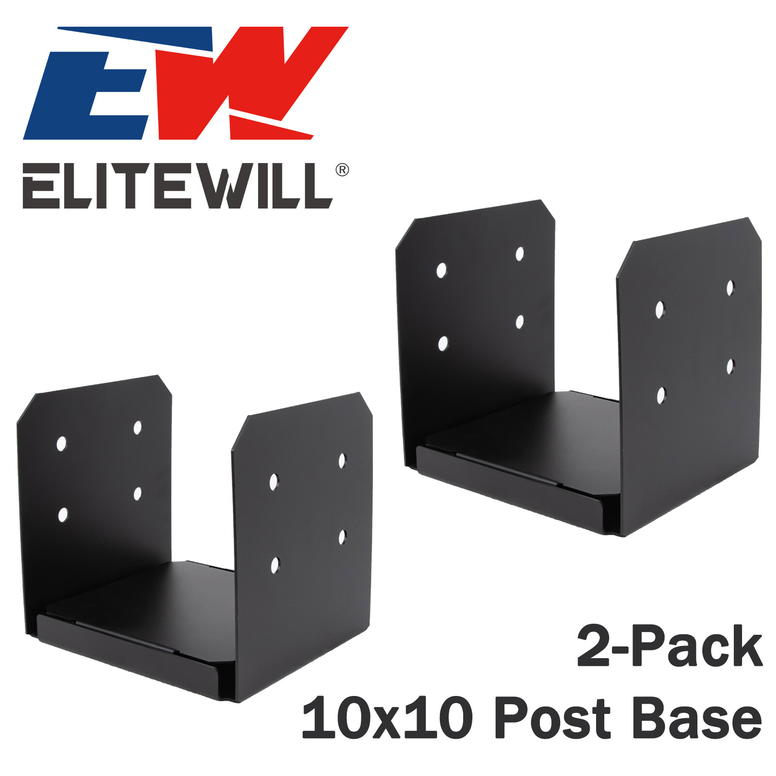 New 2-Pack 10x10 Post Base Post Bracket Kit for Concrete Pergola 1-Inch Standoff New 2-Pack 10x10 Post Base Post Bracket Kit for Concrete Pergola 1-Inch Standoff