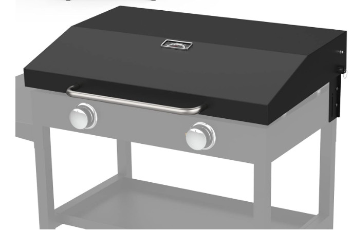 Lid for Blackstone Griddle Lid 28 Inch, BBQ Hinged Hard Cover with Thermostat