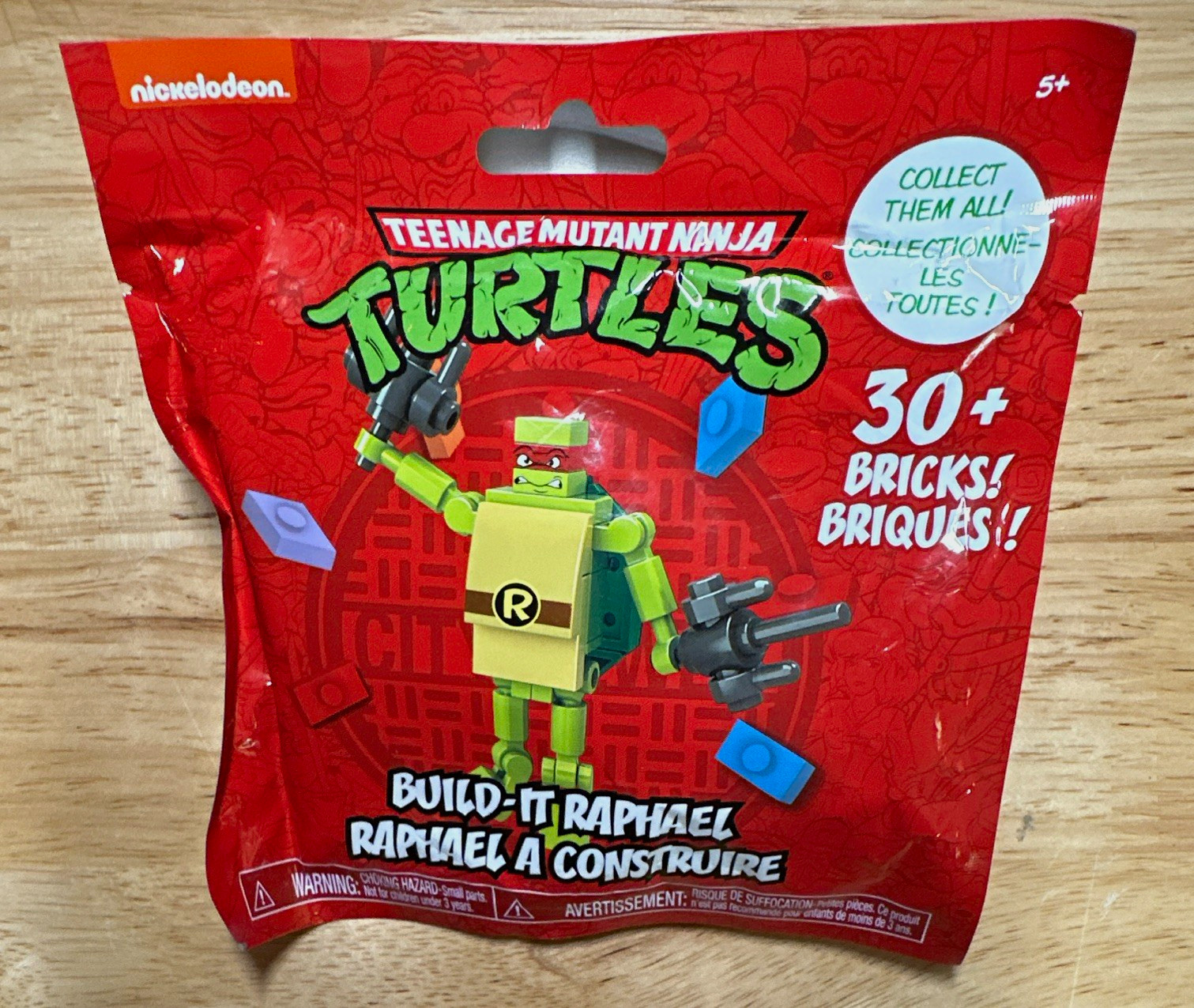 Nickelodeon TMNT Build-It Raphael 30+ Piece Polybag Blocks Nickelodeon TMNT Build-It Raphael 30+ Piece Polybag Blocks