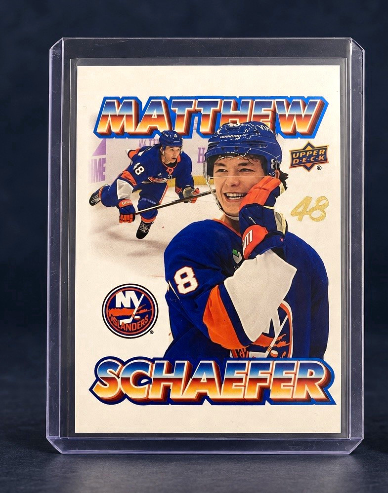 2026-27 Upper Deck Series 1 Hockey Bootleg BL-3 Matthew Schaefer SSP 2026-27 Upper Deck Series 1 Hockey Bootleg BL-3 Matthew Schaefer SSP