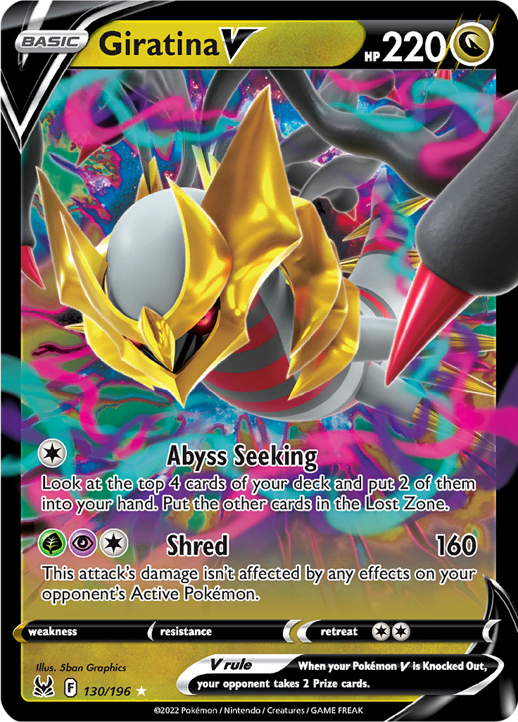 Giratina V 130/196 - Lost Origin - Pokemon TCG - Ultra Rare Holo Giratina V 130/196 - Lost Origin - Pokemon TCG - Ultra Rare Holo