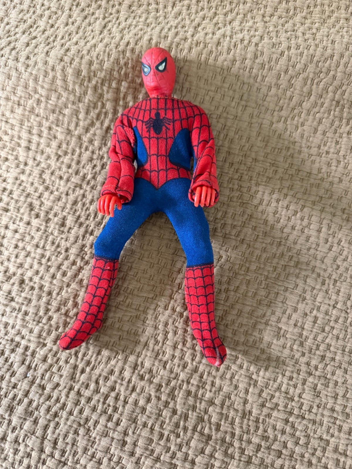 Vintage 1974 Mego Spider-Man 8in WGSH Action Figure Cloth Costume