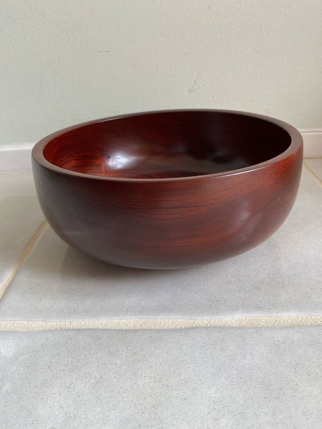 Japanese wooden bowl zelkova (keyaki)