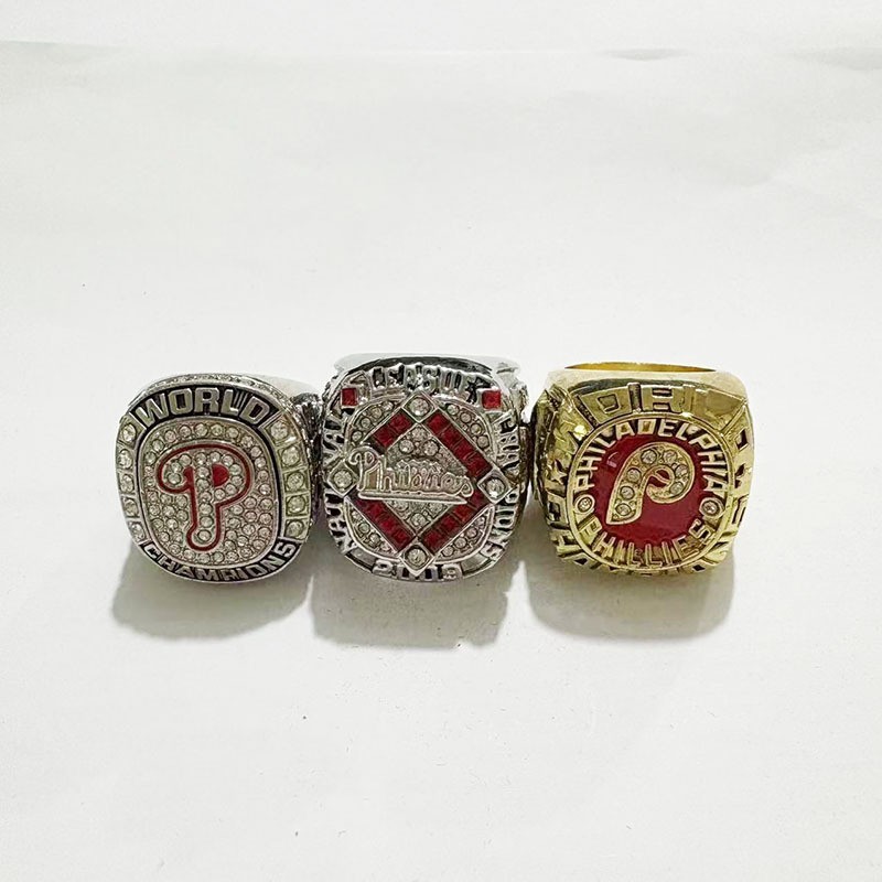 1980 2008 2009 Philadelphia Phillies World Series Championship Rings Set Size 11 1980 2008 2009 Philadelphia Phillies World Series Championship Rings Set Size 11