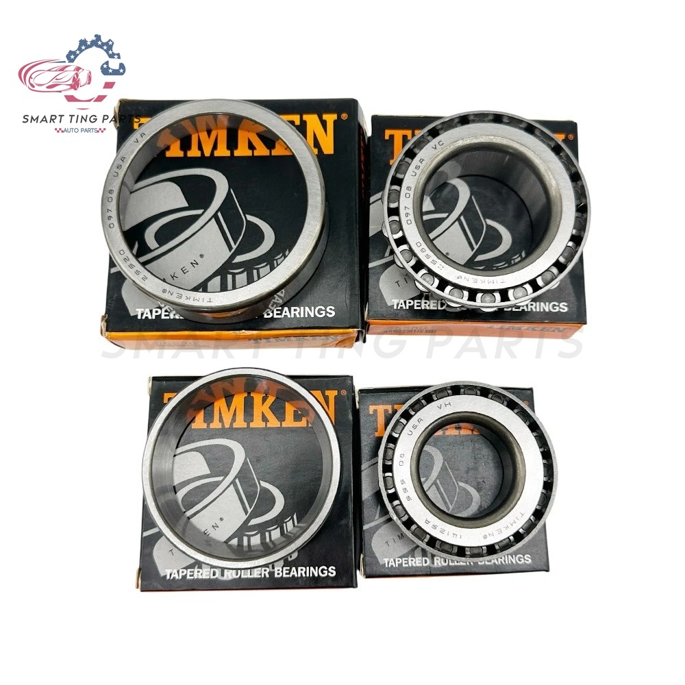 TIMKEN 25580 25520 14125A 14276 Bearing Replacement Set for 7000-lb Trailer Axle
