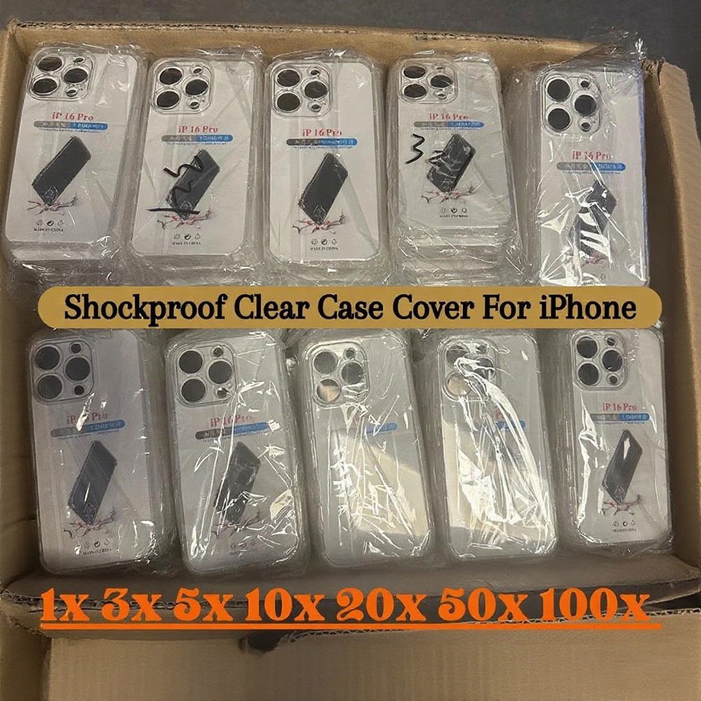 Wholesale Bulk Lot Clear Phone Case Cover For iPhone 18 17 16 15 14 13 12 11 XR