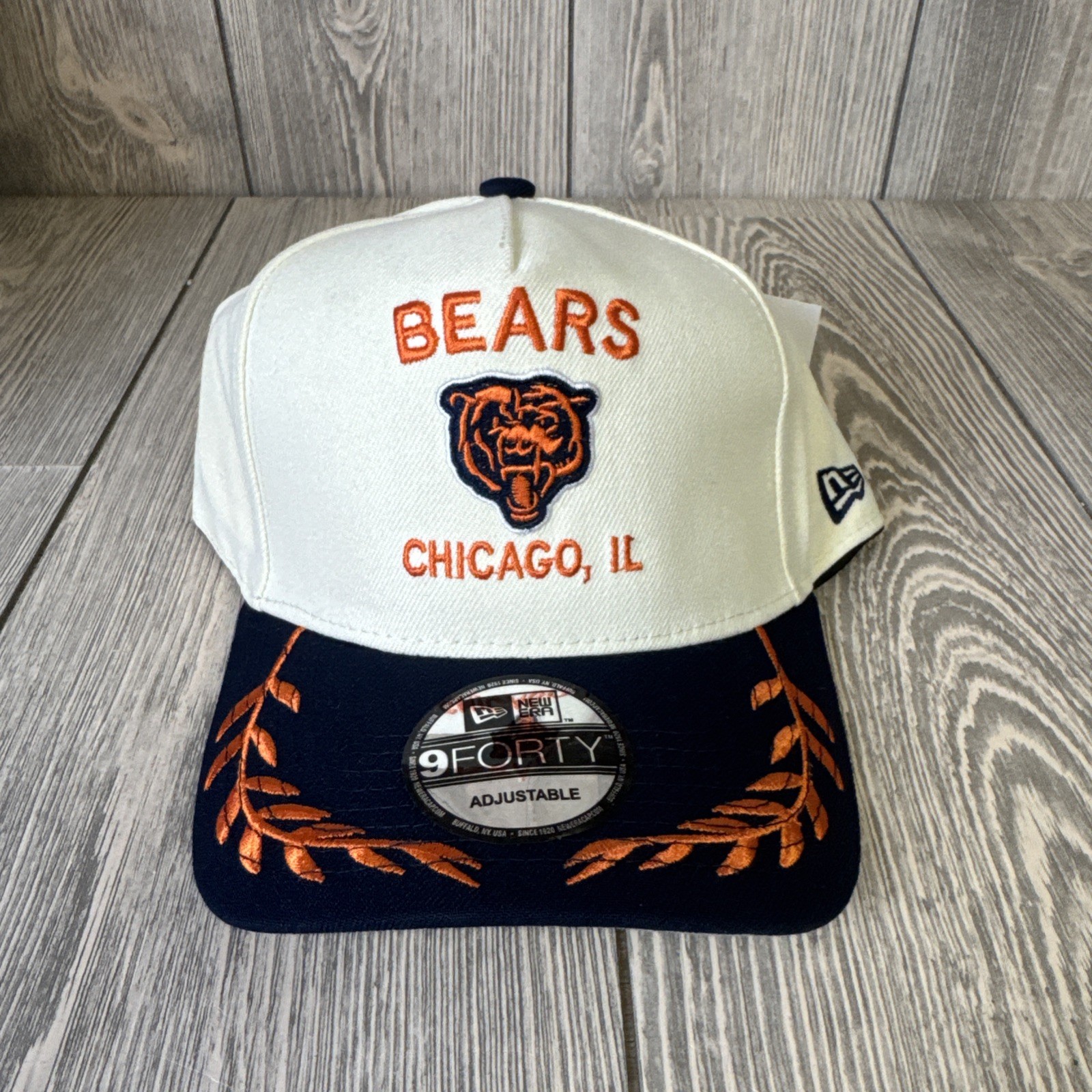 NWT Men's Bears Cream Cap 2025 Draft 9FORTY A-Frame Snapback Adjustable Hat NWT Men's Bears Cream Cap 2025 Draft 9FORTY A-Frame Snapback Adjustable Hat