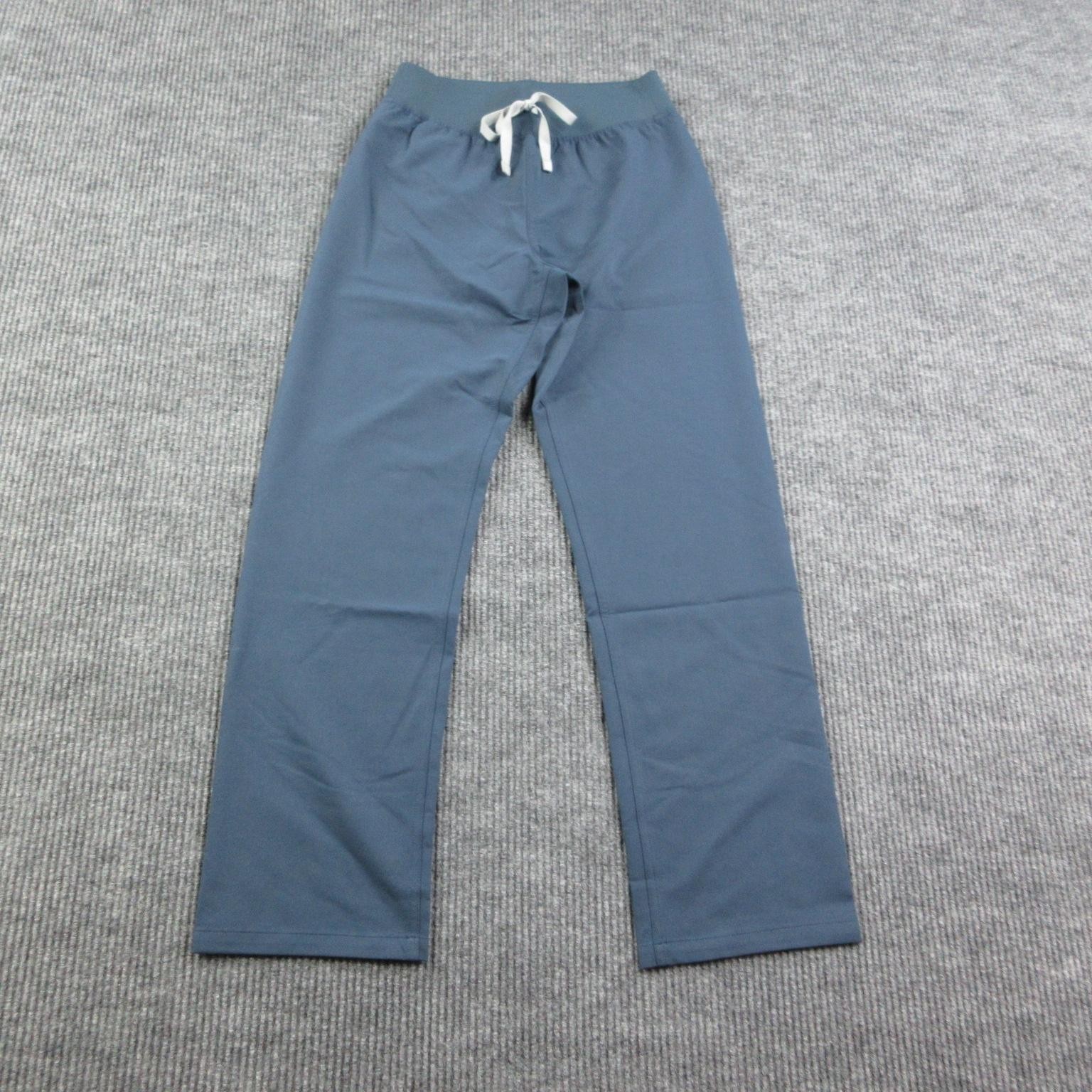 FIGS Pants Womens S Blue Livingston High Waisted Straight Leg Scrub 27x30* NWT