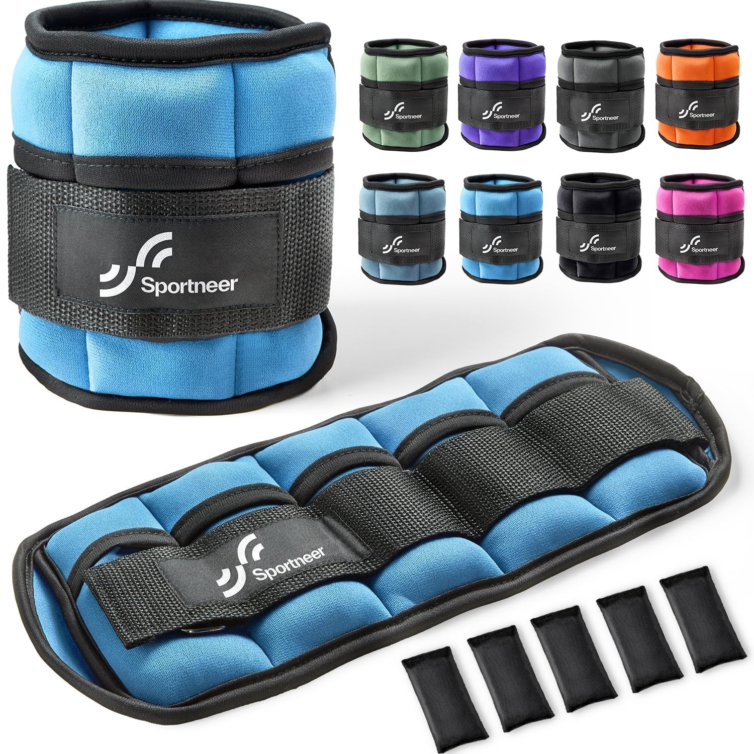 Sportneer Adjustable Ankle Wrist Weights for Men Women Kids, Adjustable Leg &... Sportneer Adjustable Ankle Wrist Weights for Men Women Kids, Adjustable Leg &...