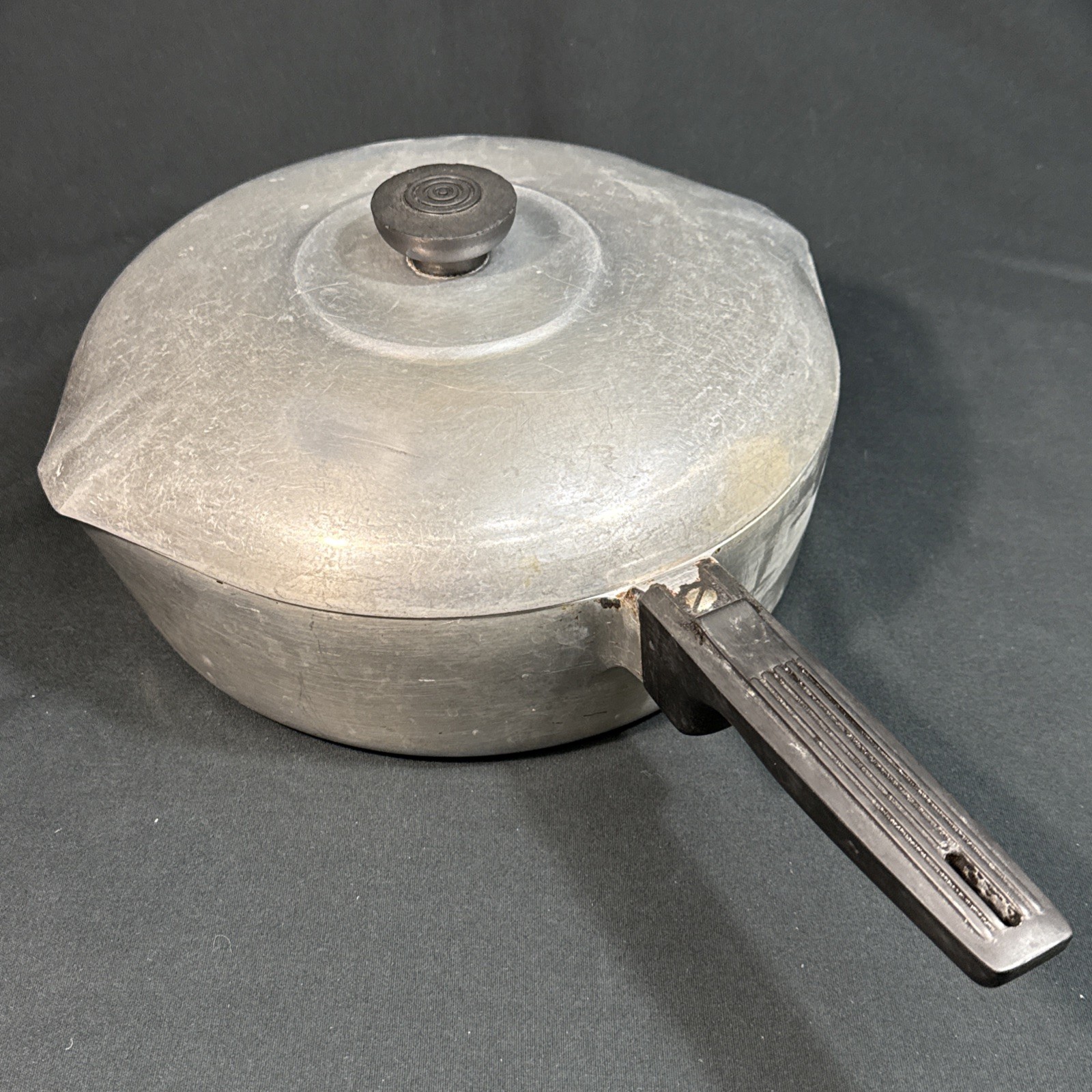 Vintage Wagner Ware Sidney -O- Magnalite 4569-P Deep Fryer Skillet & Lid 10.5\