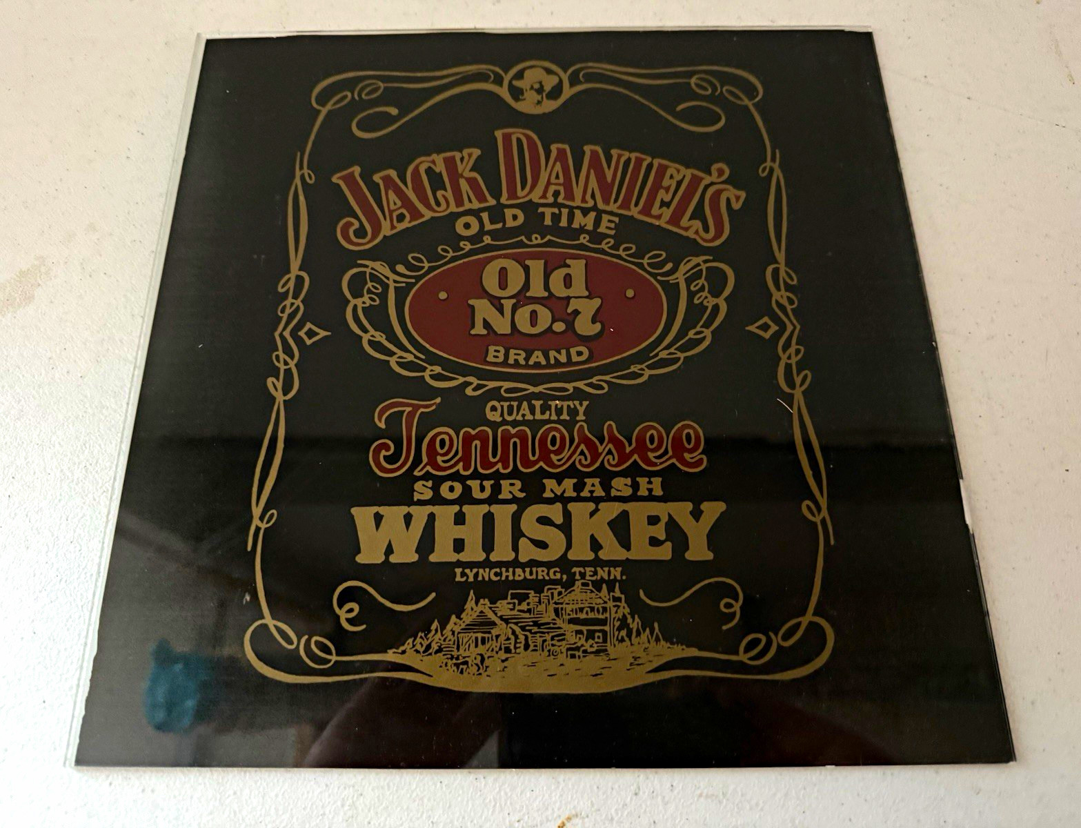 1980s Jack Daniel’s Old No. 7 Tennessee Whiskey 12” Carnival Mirror Prize 1980s Jack Daniel’s Old No. 7 Tennessee Whiskey 12” Carnival Mirror Prize