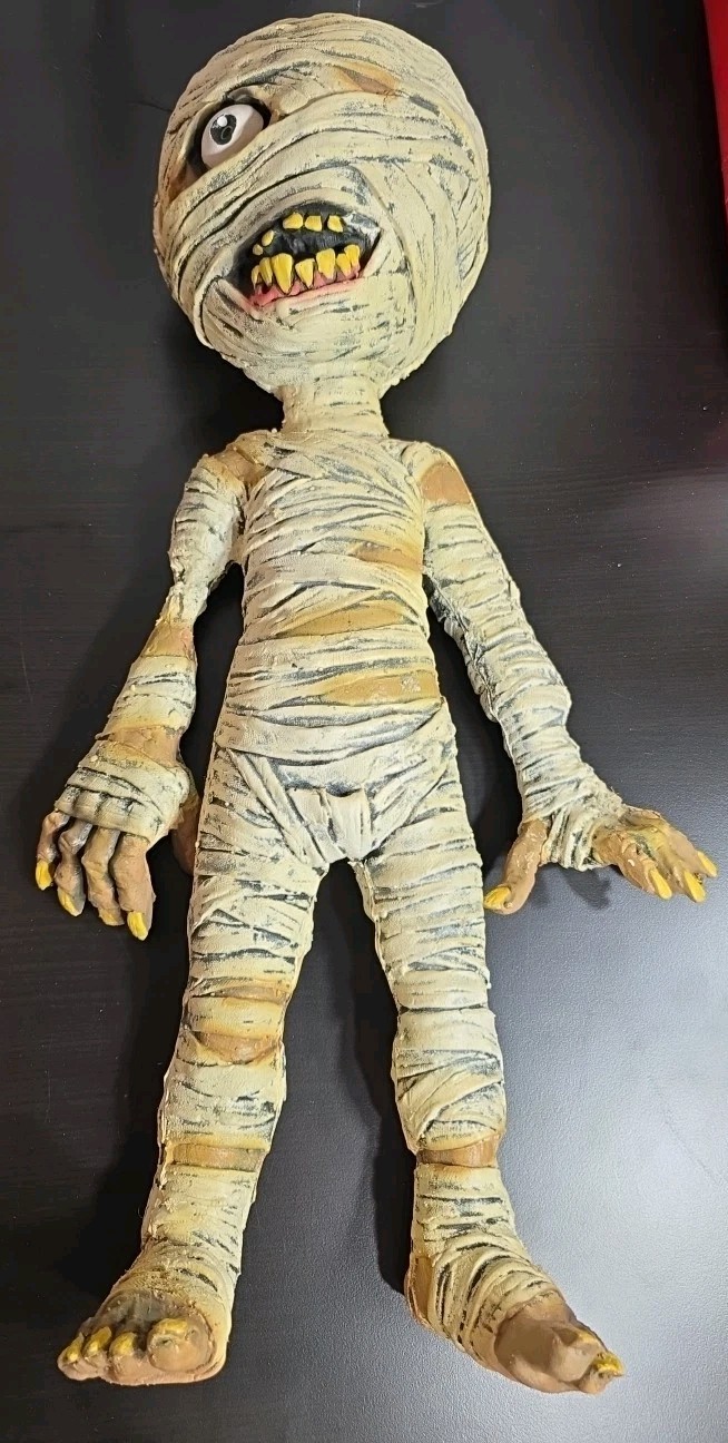Vintage DK MUMMY ZOMBABY Latex/Foam Hanging Halloween Prop Morbid Enterprises