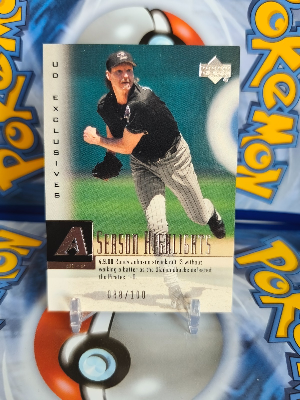 2001 Upper Deck Exclusives Randy Johnson Silver /100 Card# 269 2001 Upper Deck Exclusives Randy Johnson Silver /100 Card# 269