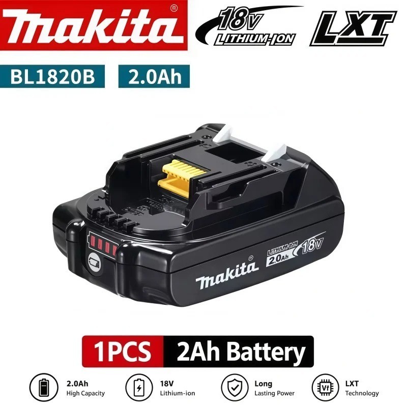 2 x Makita BL1860B-2 18V LXT Lithium-Ion 6.0 Ah Battery - New - USA SHIP