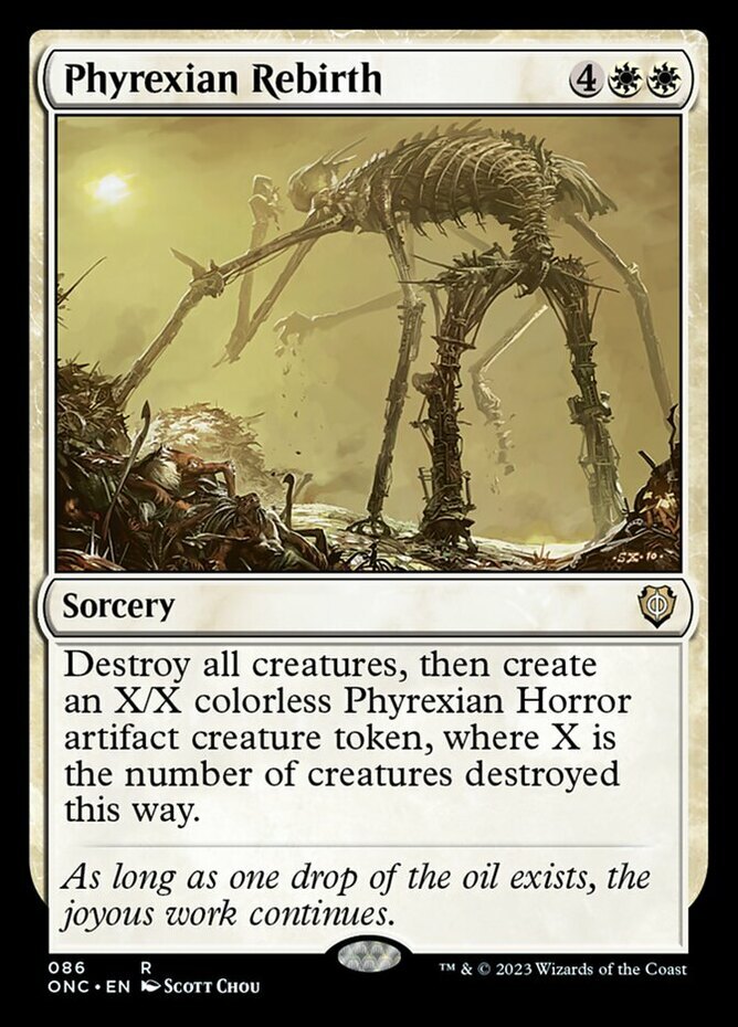 x1 Phyrexian Rebirth R MTG Commander: Phyrexia: All Will Be One M/NM, English x1 Phyrexian Rebirth R MTG Commander: Phyrexia: All Will Be One M/NM, English