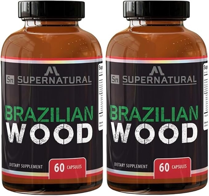 Brazilian - Wood | Capsules for Men | Vitamins Supplement | 120 Capsules