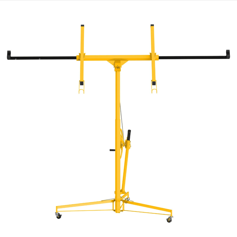 Garvee 11FT Drywall Lift 150LB Sheetrock Hoist 360 Swivel Telescoping Height