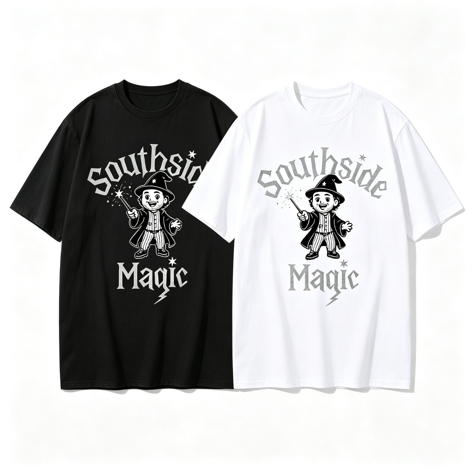Southside Magic Cartoon Wizard Character Graphic T‑Shirt SIZE S‑5XL