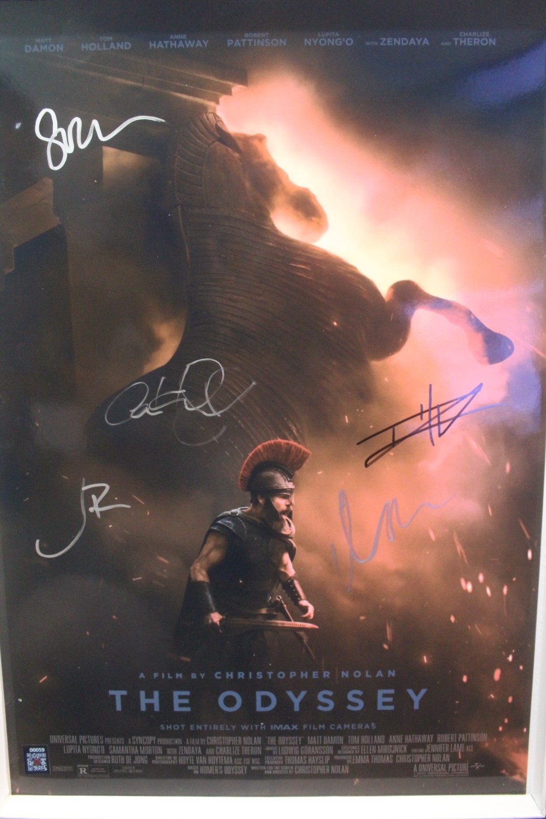 Cast Signed Poster, 13X19 - The Odyssey - Tom Holland , Jon Bernthal  +COA