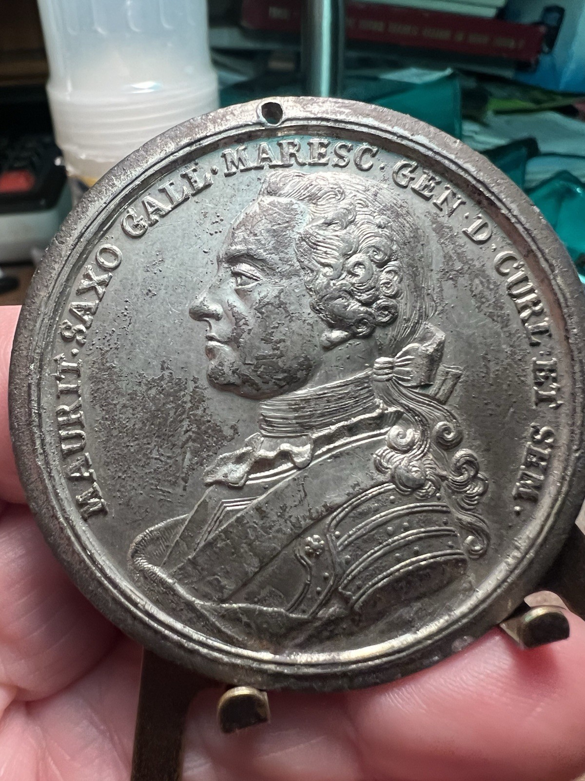 1828 Louis XV. Maurice of Saxony Marshal of France Medal (06112) 1828 Louis XV. Maurice of Saxony Marshal of France Medal (06112)