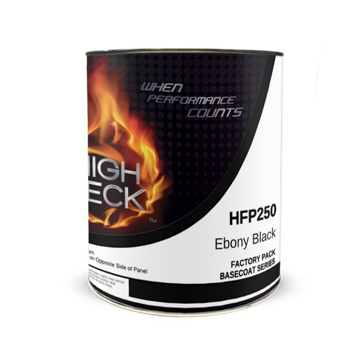 High Teck HFP250-4 1 Quart Urethane Basecoat, Black, OEM Colors