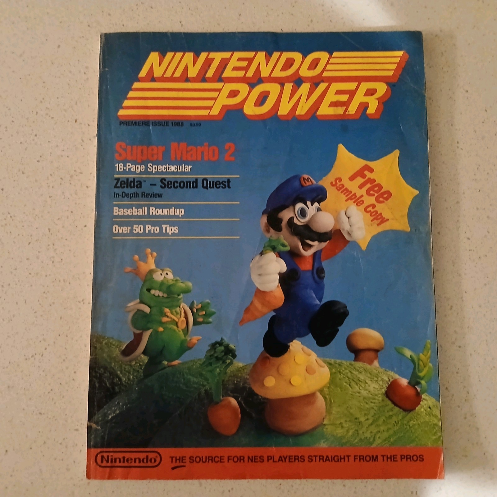Nintendo Power Magazine First Premier Issue 1 Super Mario 2. Jul/Aug 1988 Zelda