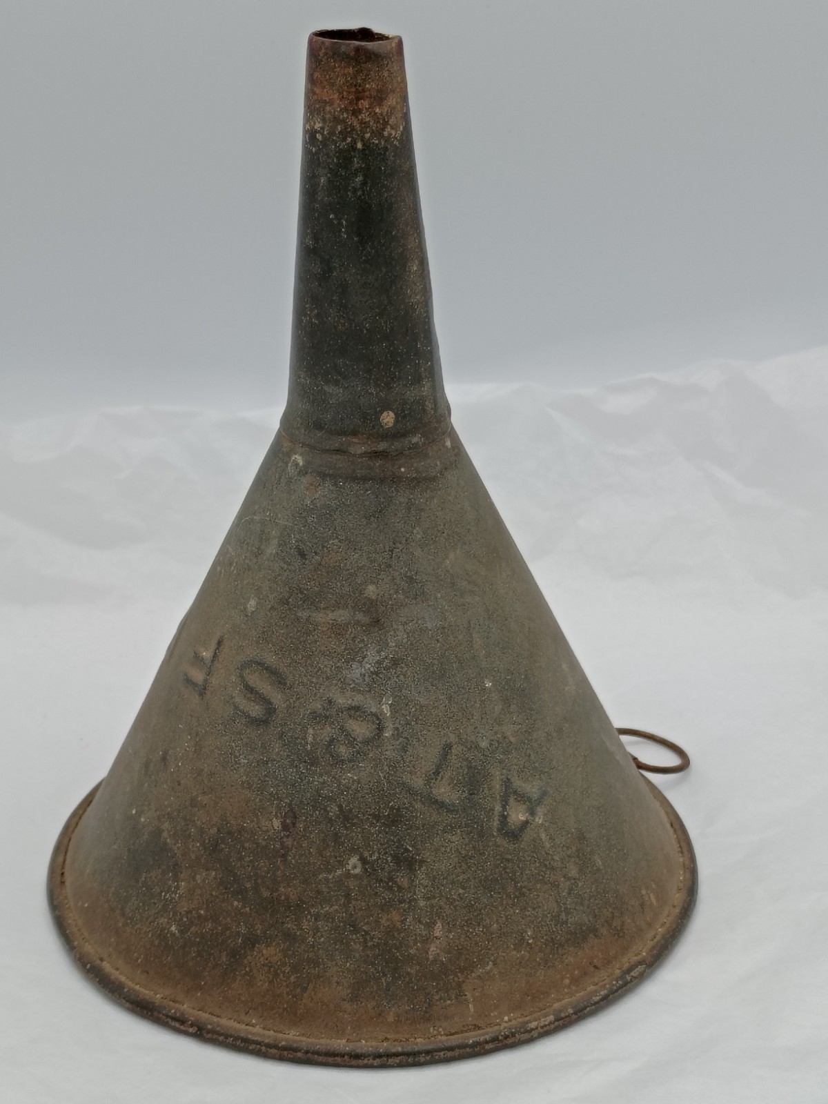 Vintage AT & SF RY Railroad Funnel Atchison Topeka Santa Fe Railway Stamped Vintage AT & SF RY Railroad Funnel Atchison Topeka Santa Fe Railway Stamped