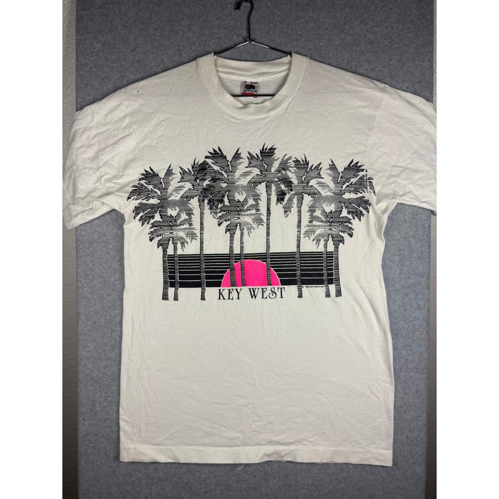 Vintage 1989 Key West Florida T Shirt Fruit of the Loom Single Stitch White M Vintage 1989 Key West Florida T Shirt Fruit of the Loom Single Stitch White M