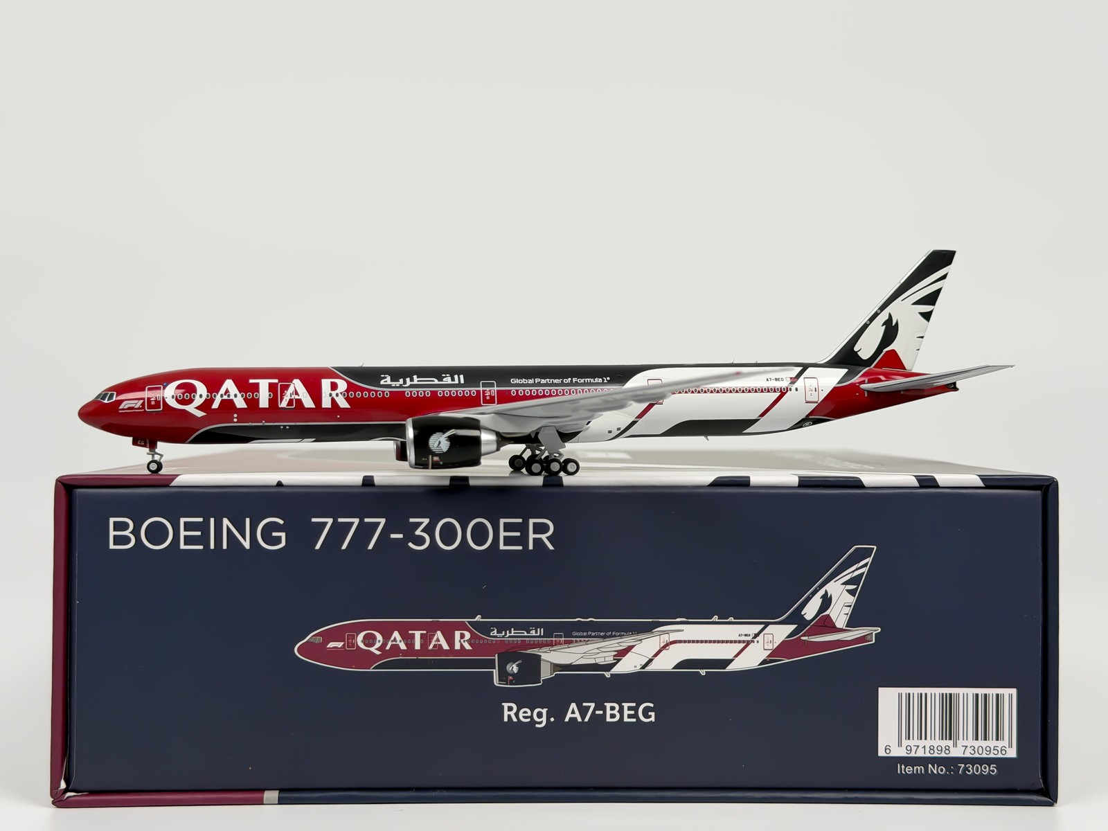 Qatar Airways Boeing 777-300ER 1:400 NG Models A7-BEG (73095) Qatar Airways Boeing 777-300ER 1:400 NG Models A7-BEG (73095)