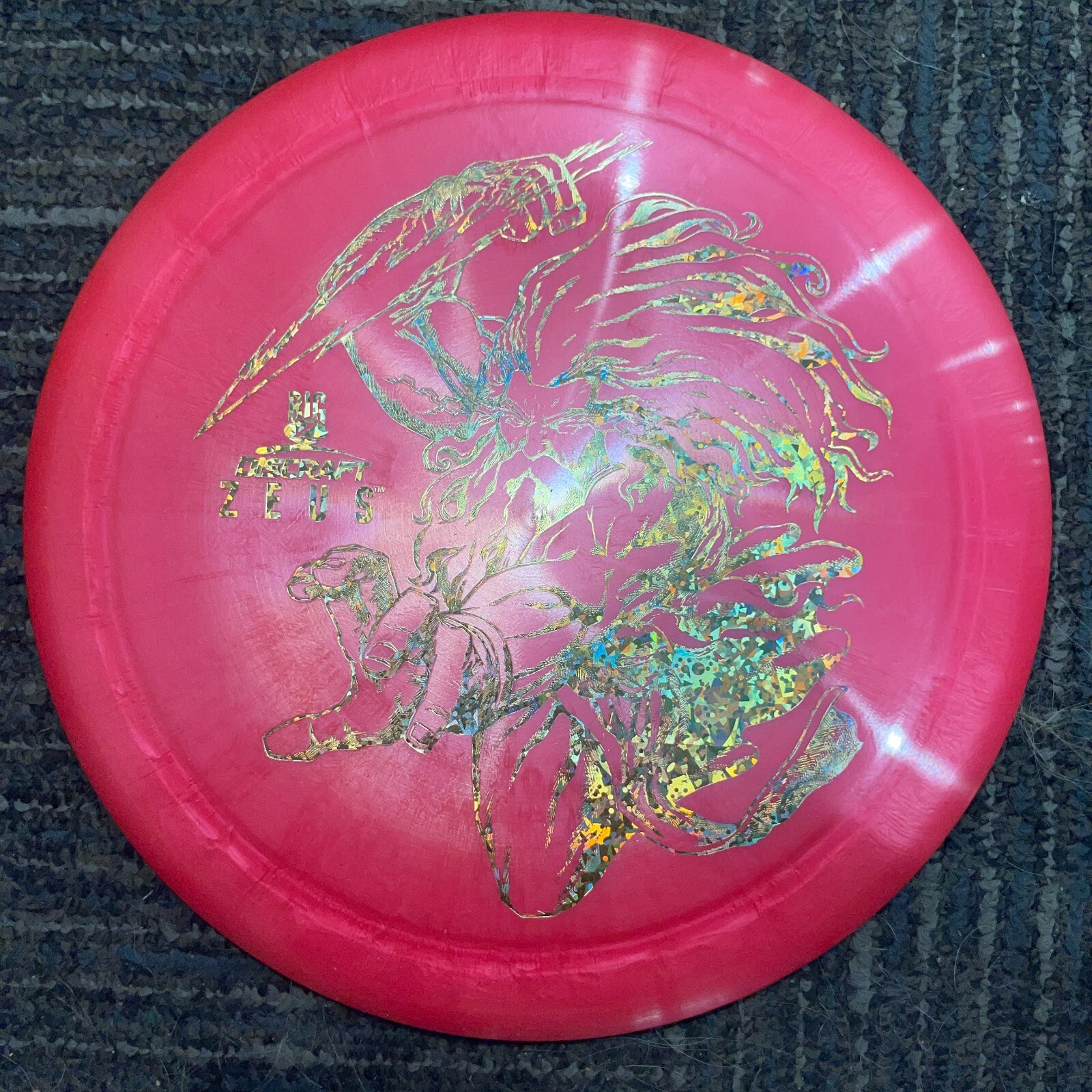 DISCRAFT 5X MCBETH BIG Z ZEUS DISC GOLF DISTANCE DRIVER 173-4G PK/GD @ LSDISCS