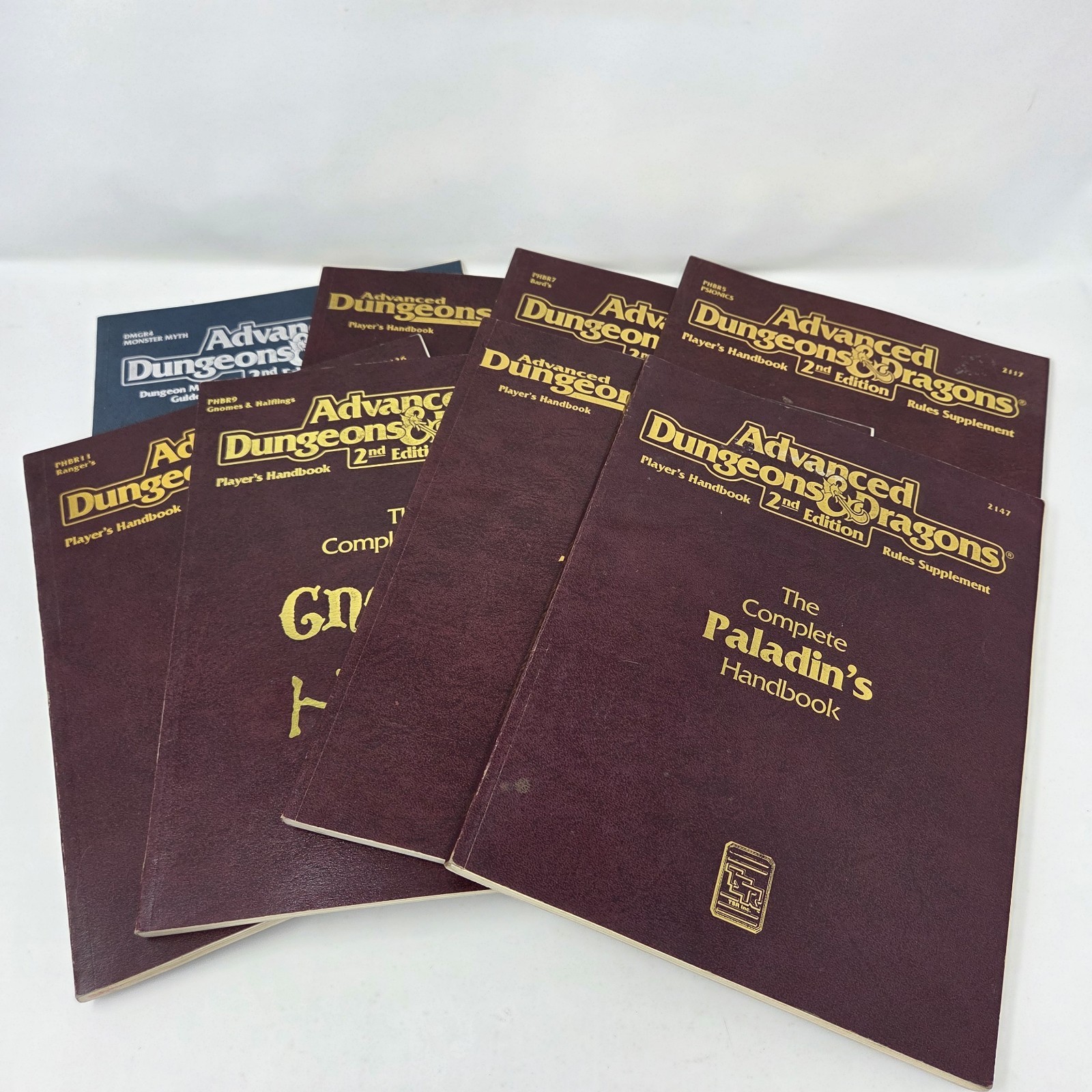 Advanced Dungeons & Dragons 2nd Edition Player\'s Handbook Rules Supplement Lot 8 Advanced Dungeons & Dragons 2nd Edition Player\'s Handbook Rules Supplement Lot 8