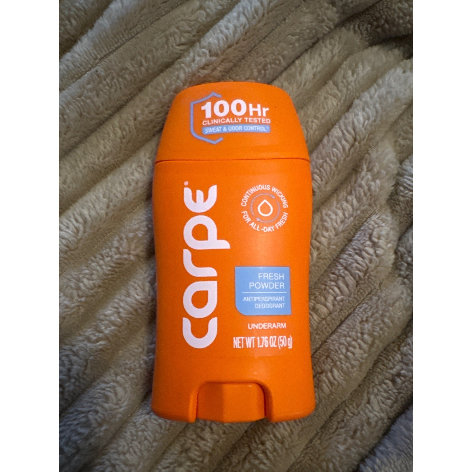 Carpe Fresh Powder Antiperspirant Deodorant NEW 1.76 Oz, 50g Carpe Fresh Powder Antiperspirant Deodorant NEW 1.76 Oz, 50g