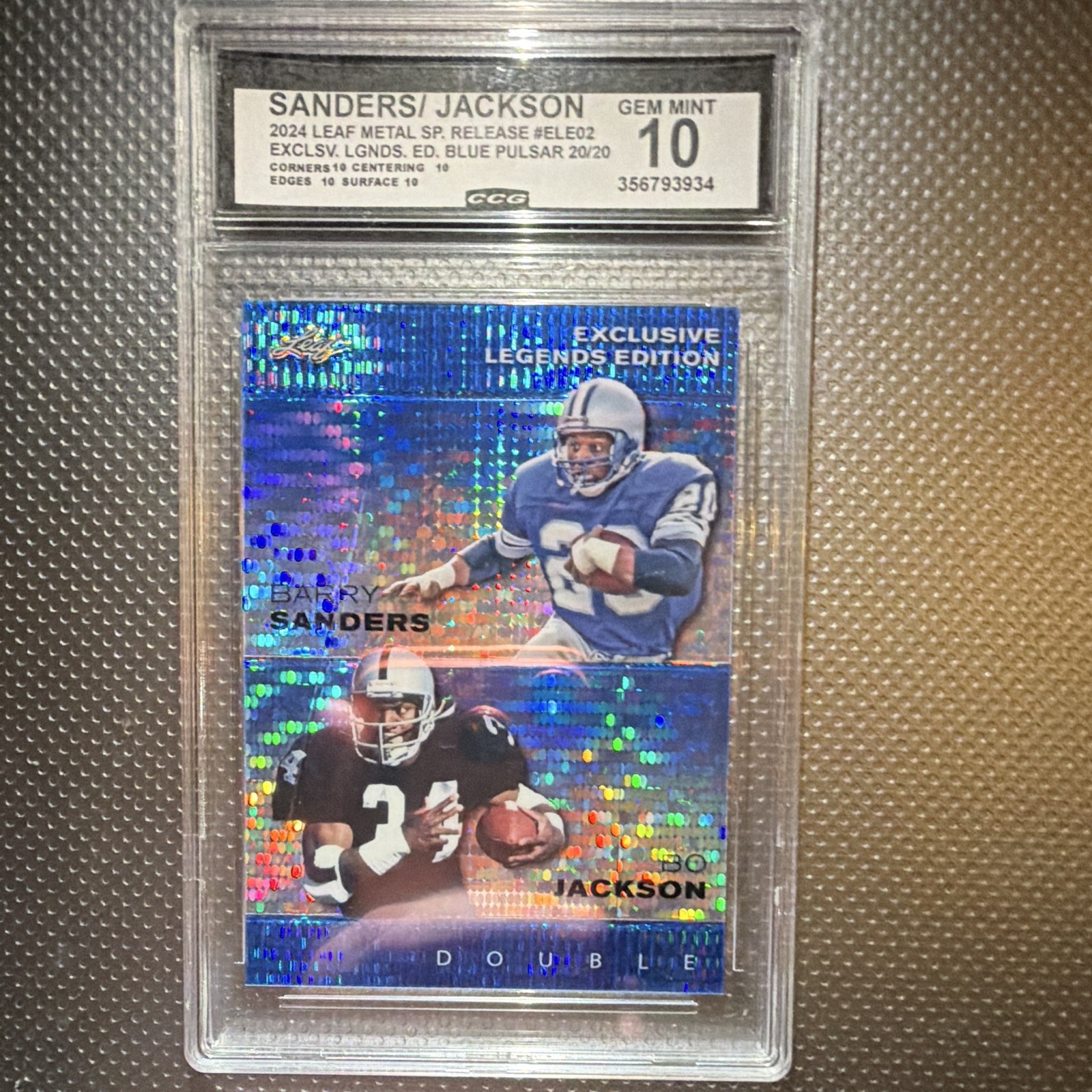 Leaf 2024 Blue Pulsar #ELE-02 Sanders/Jackson 20/20 CCG 10
