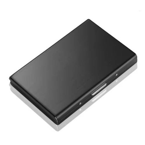 6 Slot Slim Metal Credit Card Holder RFID Blocking Wallet ID Travel Case