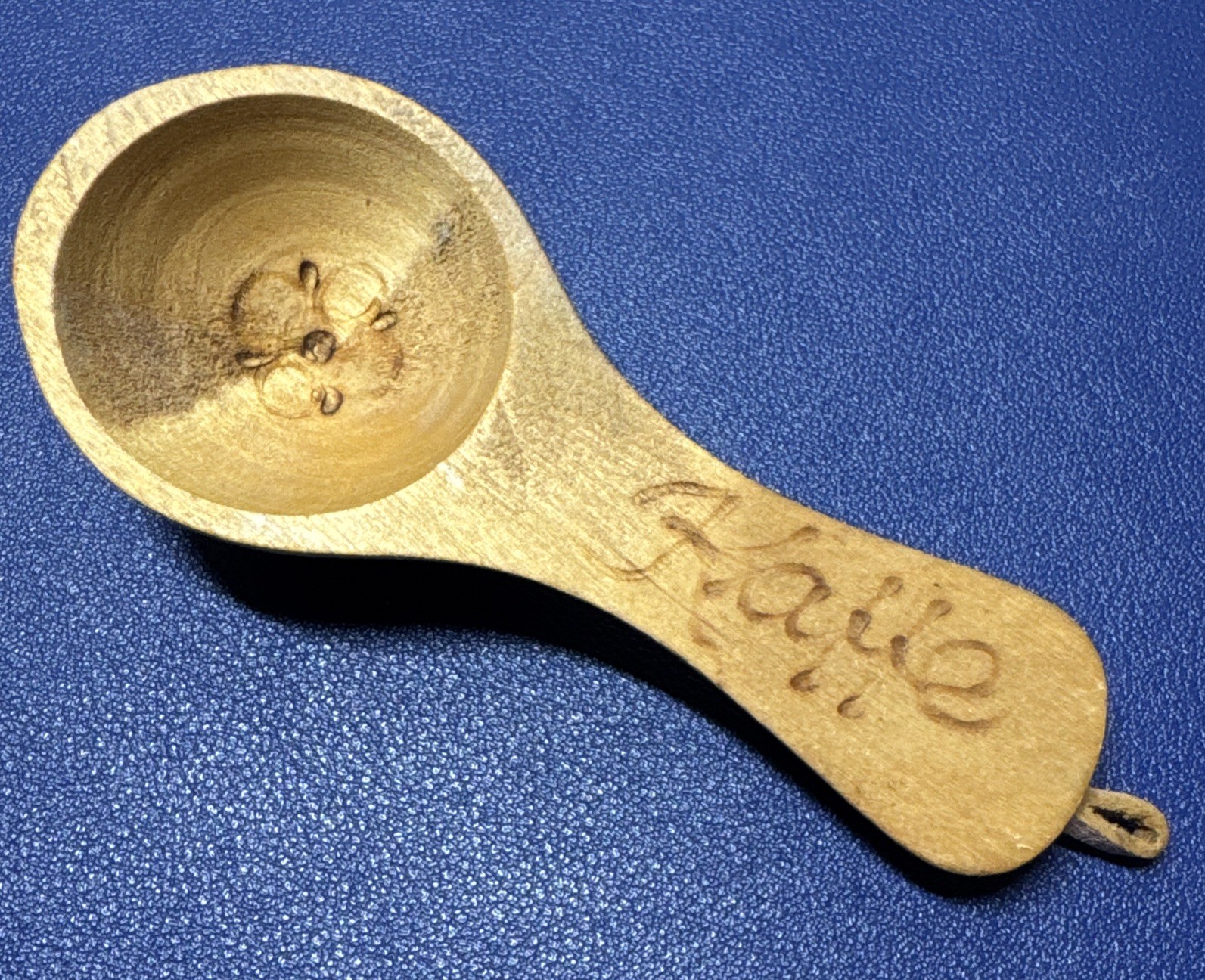 Antique Swedish Style Hand Carved Wooden Kaffe (coffee) Spoon 4\ Antique Swedish Style Hand Carved Wooden Kaffe (coffee) Spoon 4\