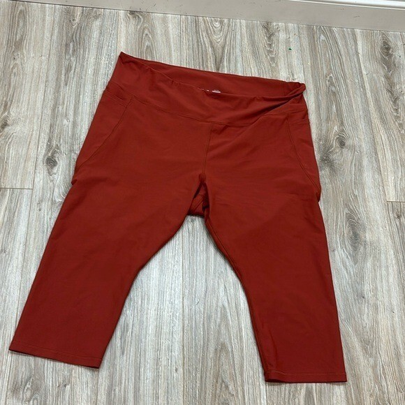 Old Navy rustic orange power soft high rise  go dry legging size 4X