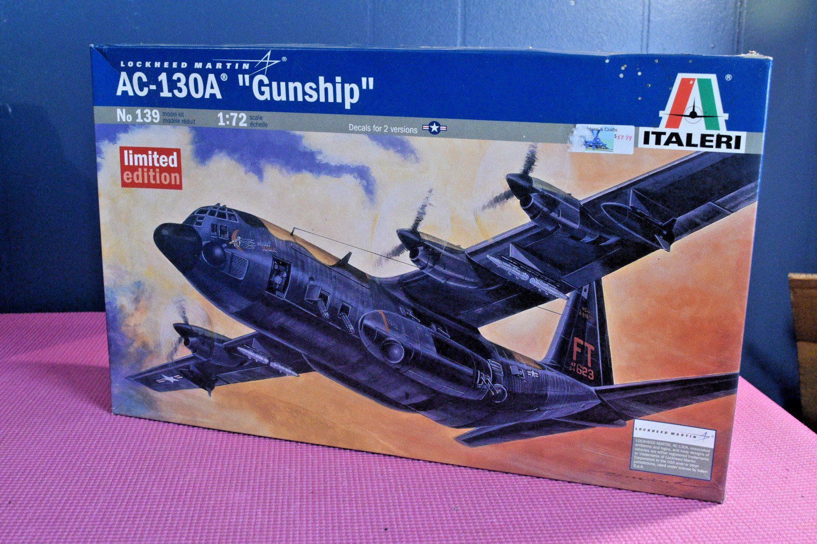 Italeri AC-130A Gunship Model Kit - NEW - SEALED - SHIPS FREE