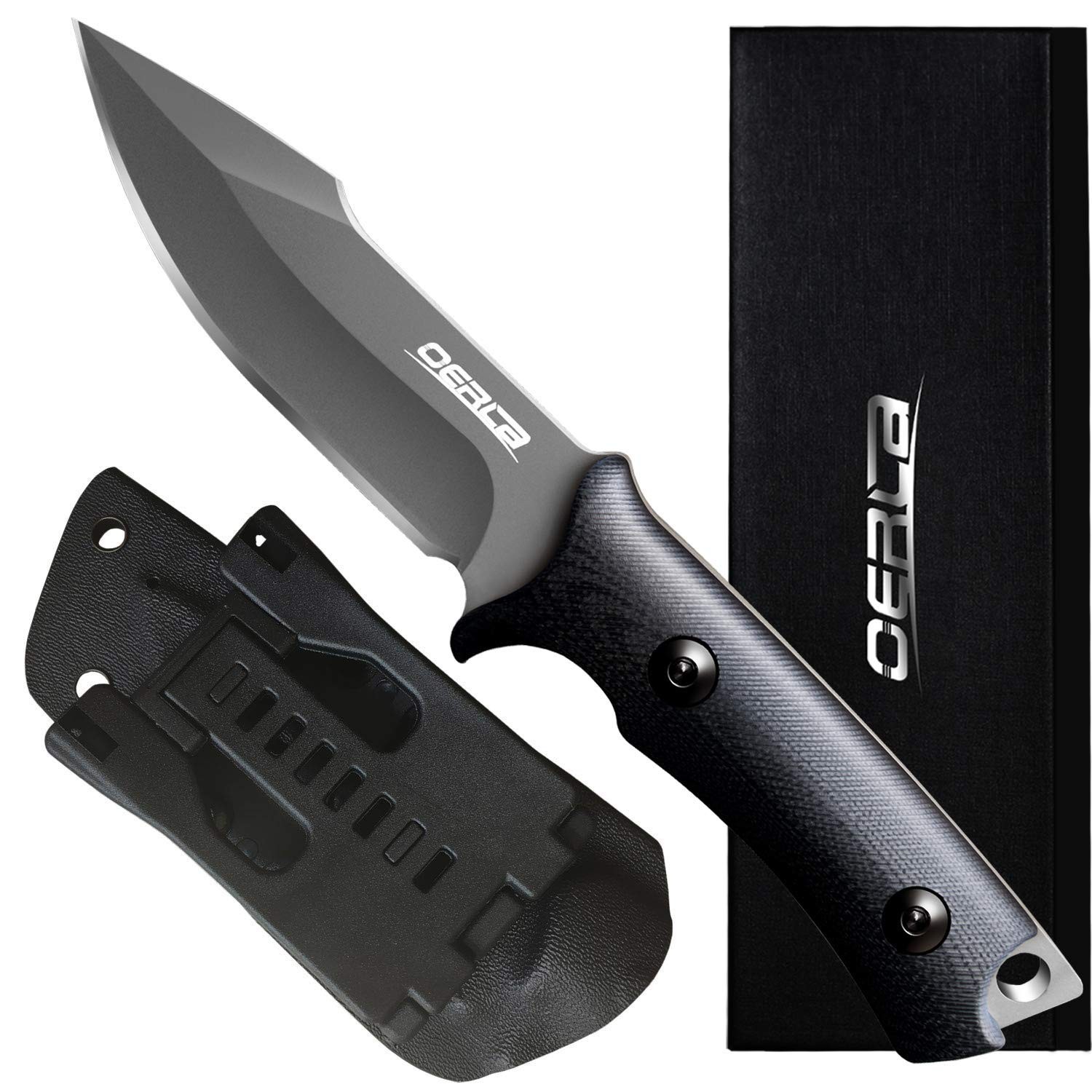 Fixed Blade Knife, Full Tang 420HC Stainless Steel Camping Knife, Outdoor EDC...