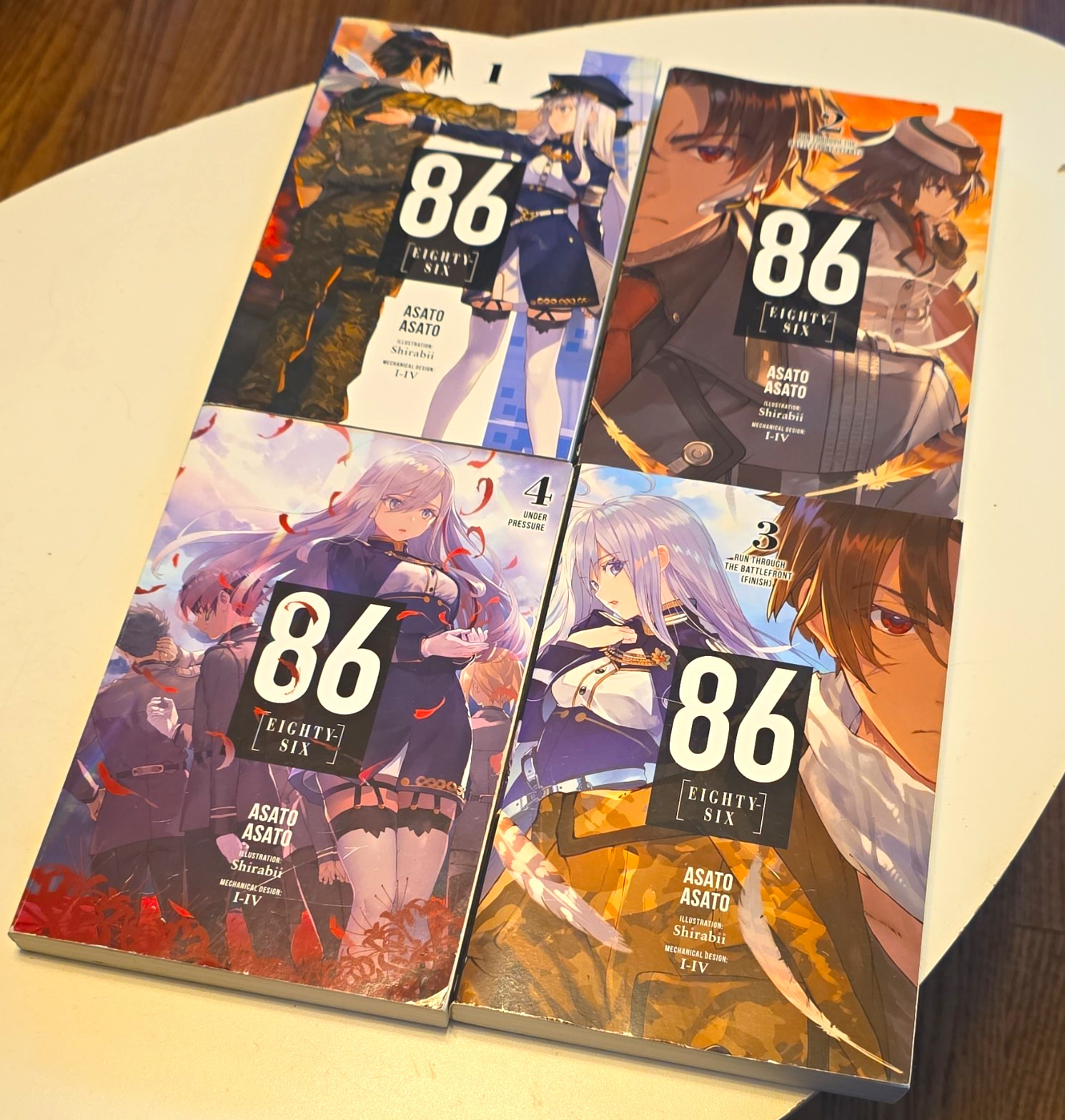 Asato Asato 86 (Eighty-Six) Light Novel Vol 1-4 PB English Yen Press Military