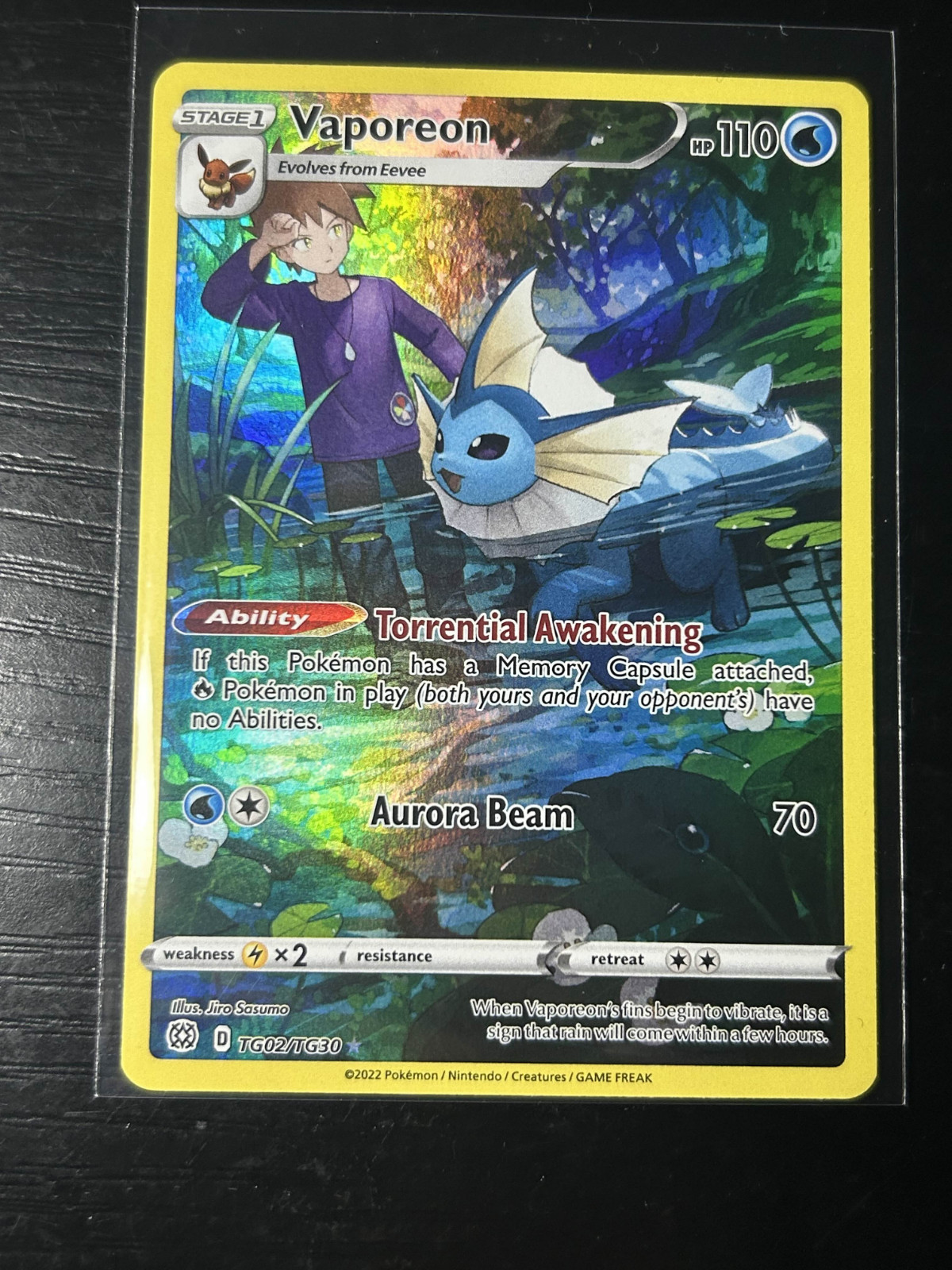 Vaporeon TG02/TG30 Pokemon EN Brilliant Stars Trainer Gallery Holo