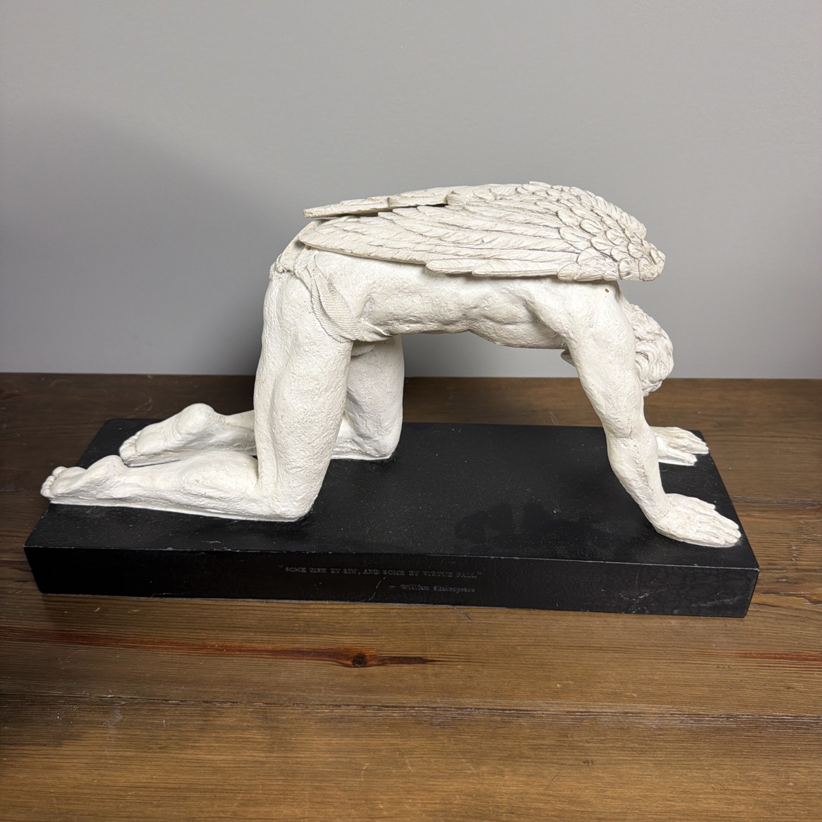 VTG TMS Vitruvian Collection Male FALLEN ANGEL Virtue Art Sculpture Resin Statue