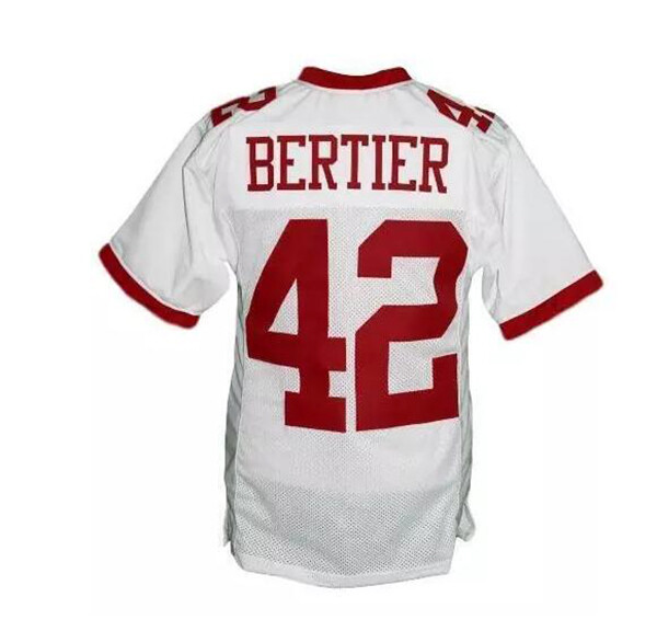 Movie Remember The Titans #42 Bertier Jersey Stitched Custom Any Names