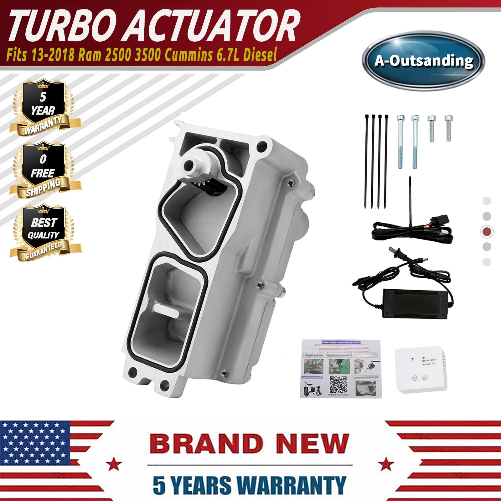 Turbo Actuator For Ram 2500 3500 Diesel Cummins 6.7L 13-2018 HE300VG 68445522AA