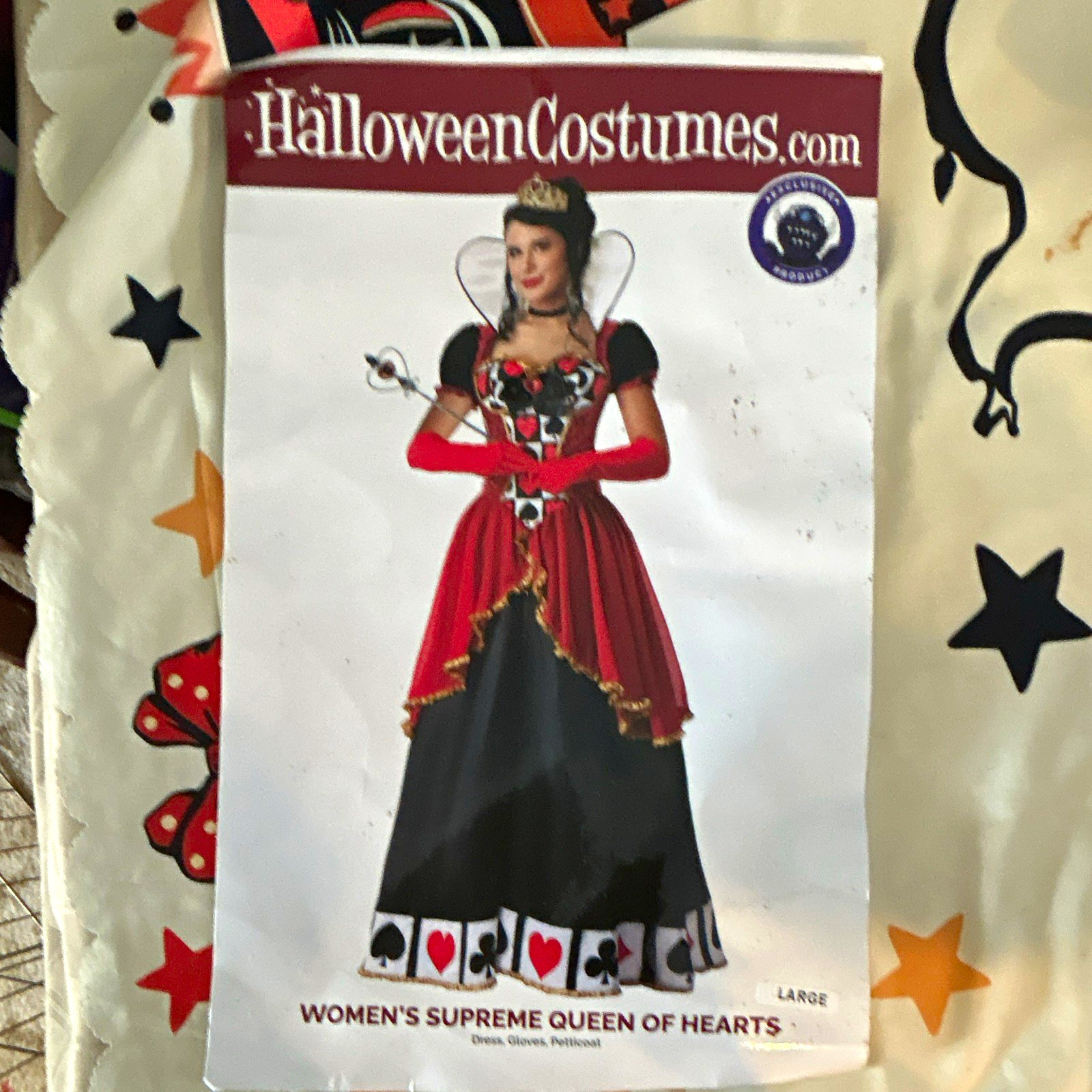 Princess Paradise Supreme Queen of Hearts Costume w/Gloves Petticoat L FUN3736AD Princess Paradise Supreme Queen of Hearts Costume w/Gloves Petticoat L FUN3736AD