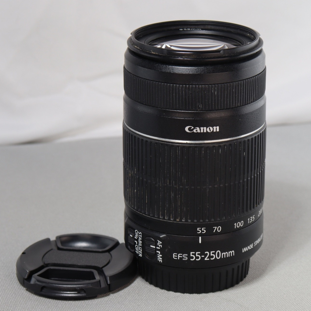 Canon EF-S 55-250mm F/4-5.6 II IS DSLR Camera Lens *TESTED* noisy focus