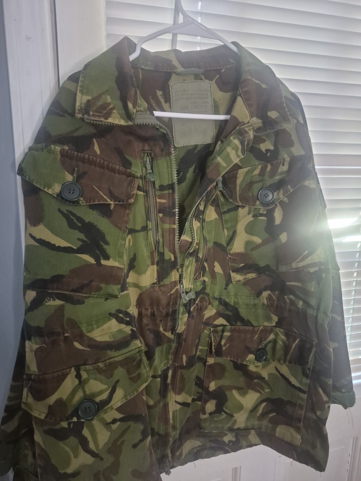 British Army Smock combat jacket Temperate DPM size 170/112