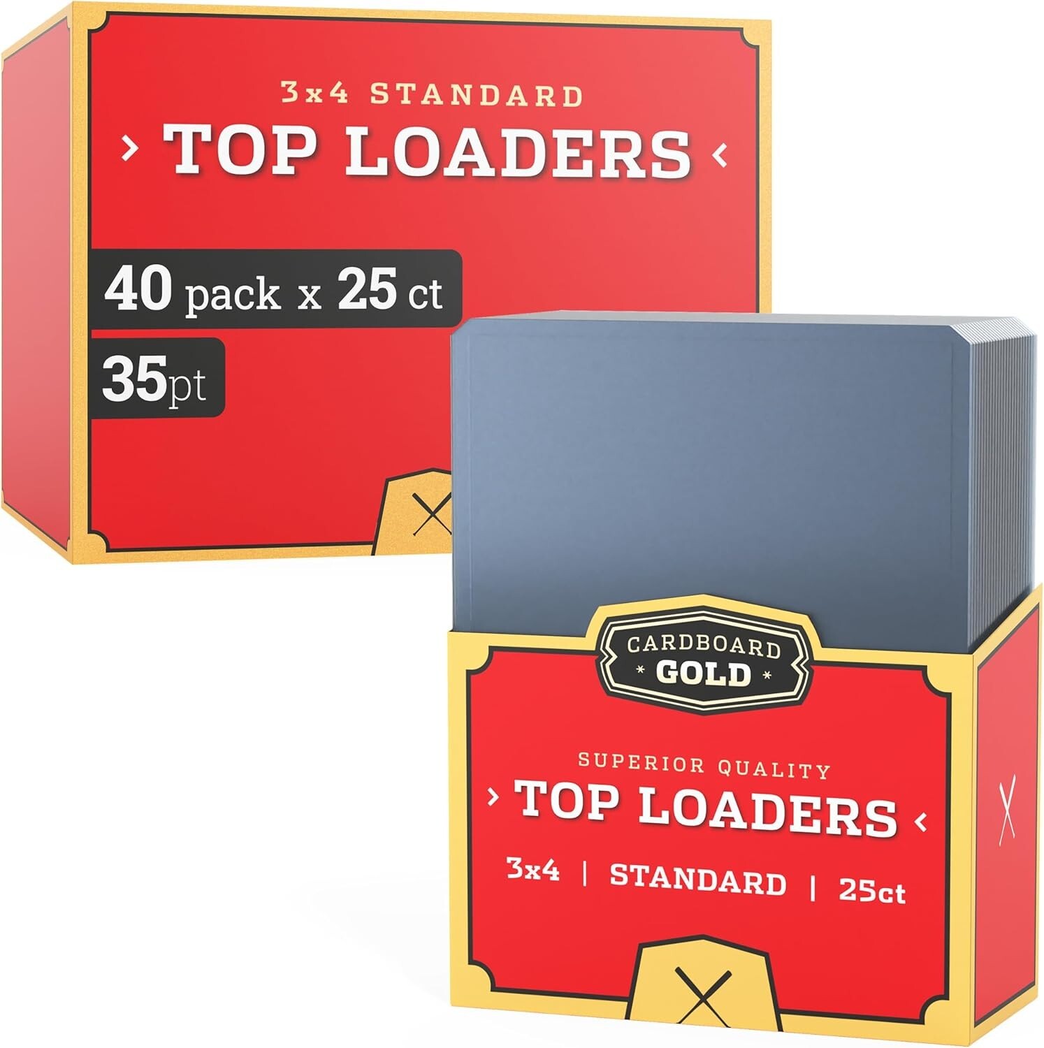 Case 1000 Ultra CBG 3x4 Baseball Trading Card Top Loaders Holders Pro Toploaders
