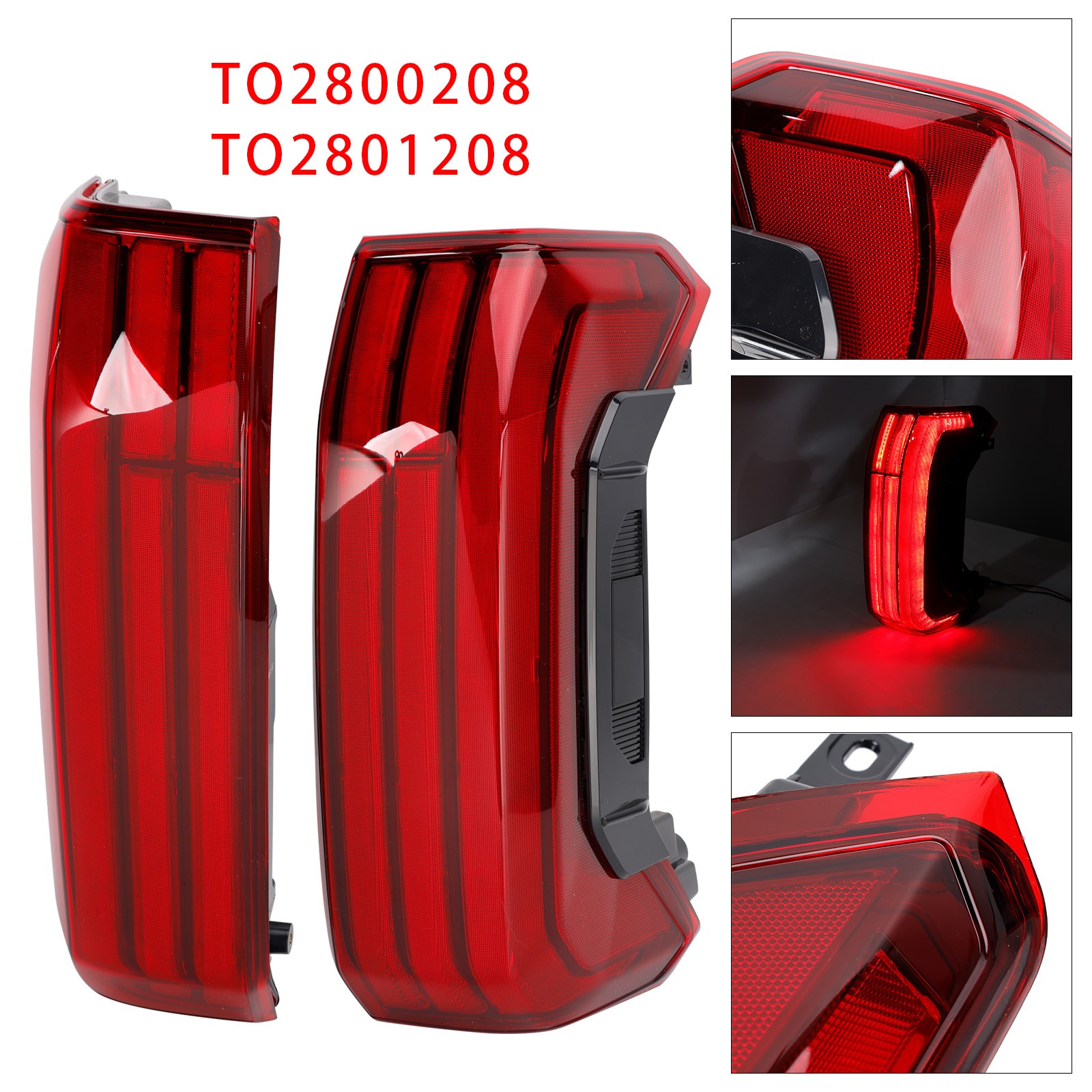 Left+Right LED Sequential Tail Lights Brake Lamps For Toyota Tundra 2022-2026