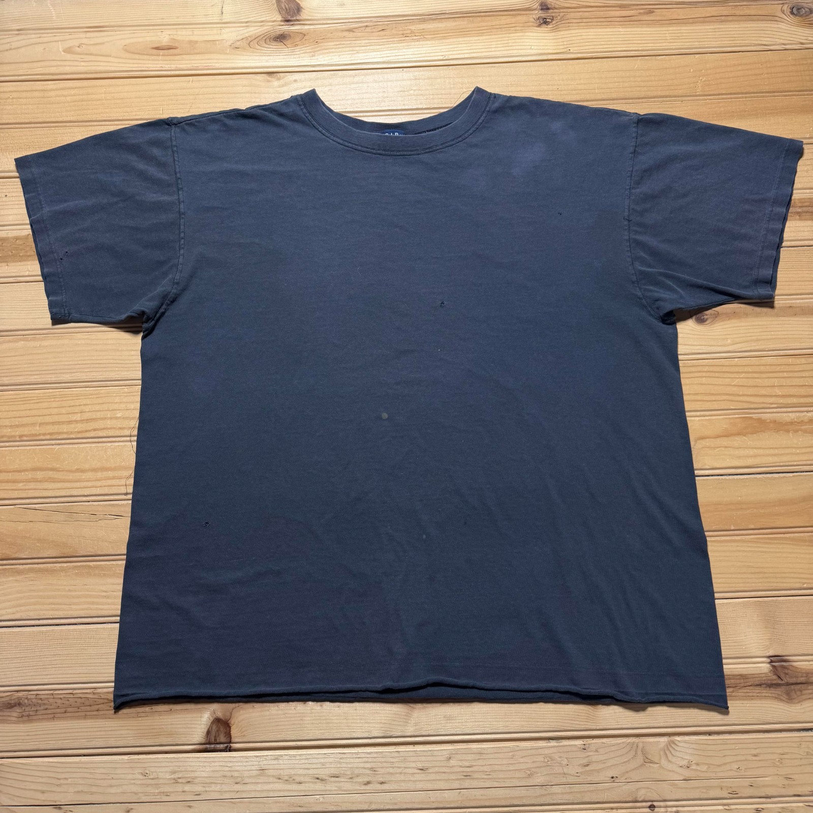 Vintage 90s Gap Blank Minimalist Single Stitch Short Sleeve T-Shirt USA - Large