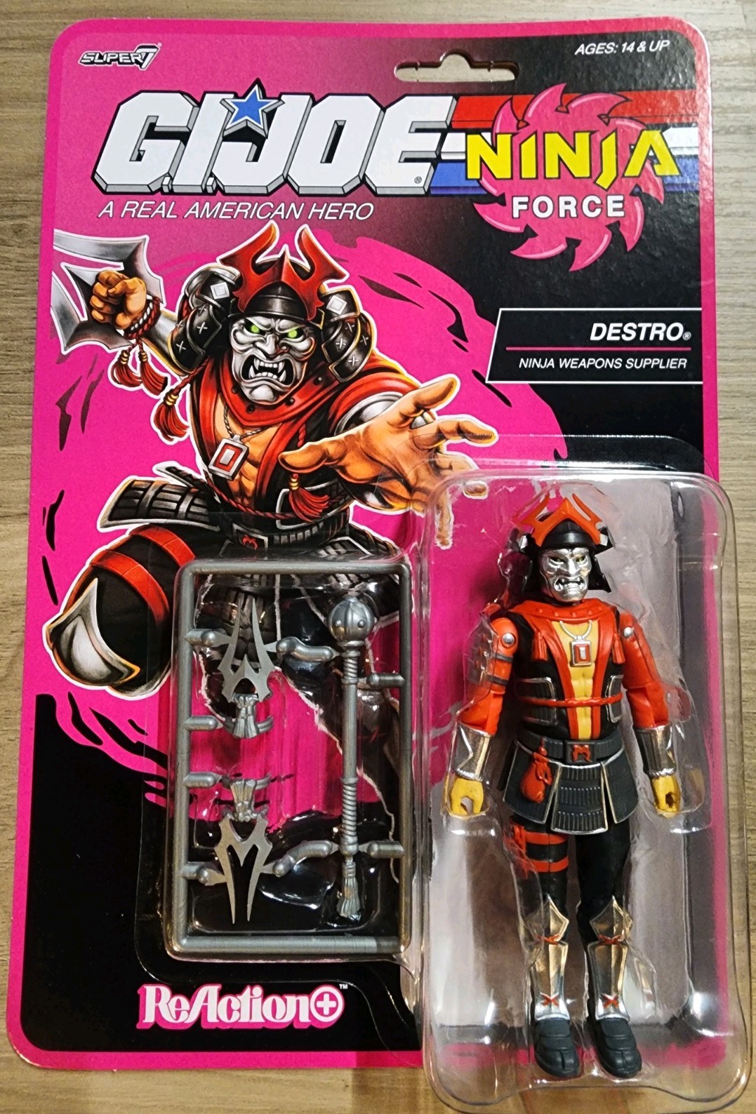 Super7 GI Joe Reaction Ninja Force DESTRO 3.75 Super7 GI Joe Reaction Ninja Force DESTRO 3.75